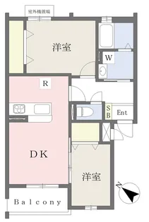 Muu.朽網駅北【206号室】の間取り