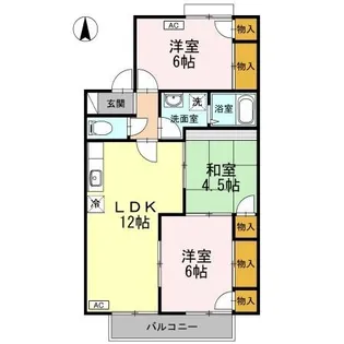 フレンドリー91 E棟【203号室】の間取り