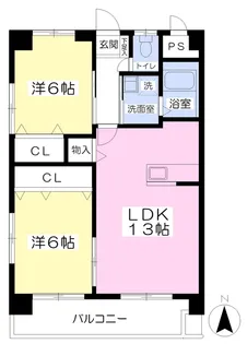 サンシャイン緑町【705号室】の間取り