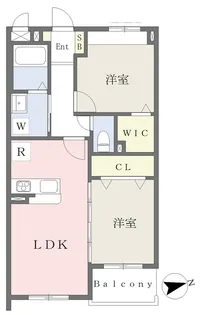 プロスペレ浜町【305号室】の間取り