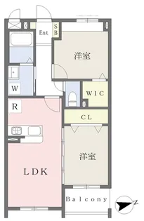 プロスペレ浜町【507号室】の間取り
