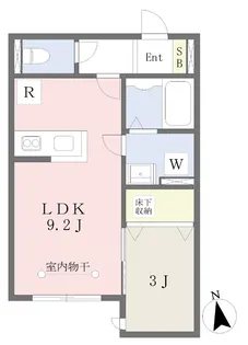ピノクレール【102号室】の間取り