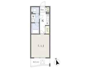 コンフォート芝西【302号室】の間取り