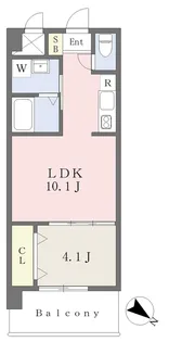 LUST YANAIMACHI Ⅱ【502号室】の間取り