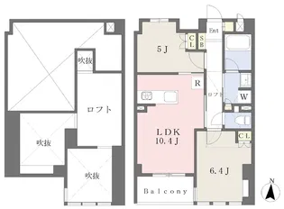 セラフィータ円上【701号室】の間取り