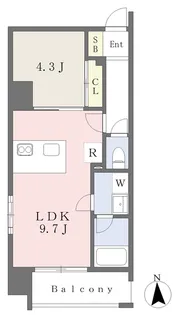 ベル・ヴィレッジ一番町【302号室】の間取り