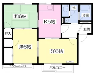 アニバーサリー【201号室】の間取り