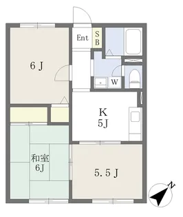 ジャスティスB【202号室】の間取り