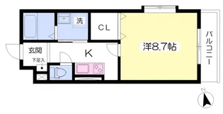Tre Court東姫路【101号室】の間取り