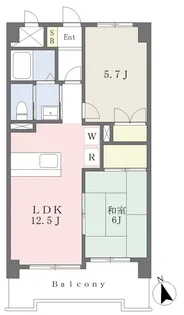 アルファコートB棟【303号室】の間取り