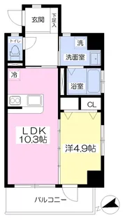 グランドコート嵐山【705号室】の間取り