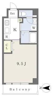 グランテージ千舟【402号室】の間取り