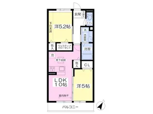 エルトベーレ【103号室】の間取り