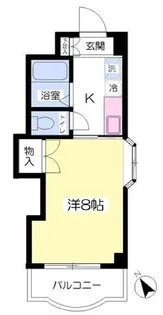 クレール小林【710号室】の間取り