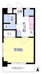 レモンハイツ土居田【O号室】の間取り