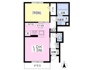 カリーノ【101号室】の間取り