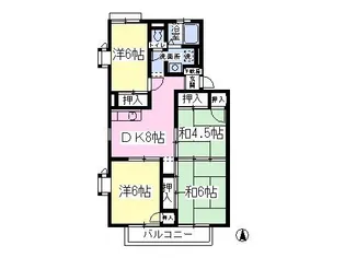 メゾンド椎名【102号室】の間取り