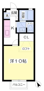 リブイン柏【203号室】の間取り