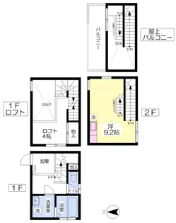 CASA CIERO【A号室】の間取り