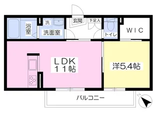 サンフォーレ【102号室】の間取り