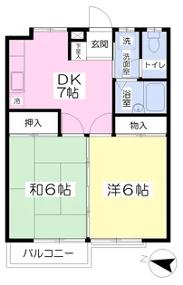 コーポヤマト【103号室】の間取り