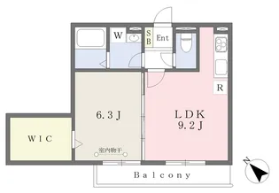 オレンジ【303号室】の間取り