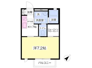 センティエーロC【102号室】の間取り