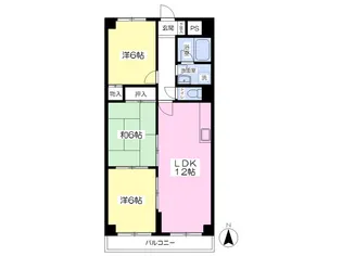 グレイスヴィラ阿部【9-C号室】の間取り