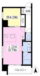 ベル・ヴィレッジ一番町【902号室】の間取り