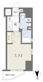 カレント今池【804号室】の間取り