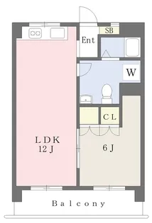 オックスフォードサーカス松山IC Ⅰ【508号室】の間取り