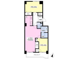 コルレット大宮【602号室】の間取り