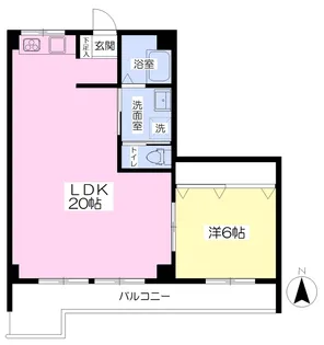 グランドロッソ朝生田【303号室】の間取り