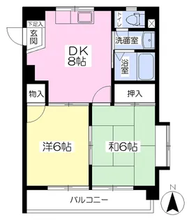 ジョイフル御宝【101号室】の間取り