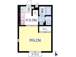 K・house【101号室】の間取り