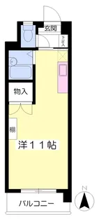 ピアフル【103号室】の間取り