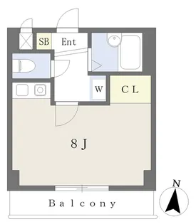 エスポワール松山【402号室】の間取り