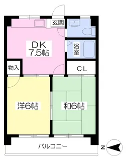 IKEUCHI HEIGHTS【502号室】の間取り