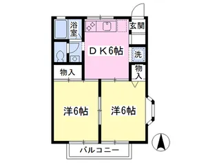 エクレール【201号室】の間取り