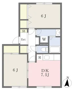 フレマリールB【103号室】の間取り