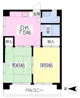 IKEUCHI HEIGHTS【401号室】の間取り