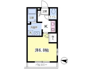 シャトレー【101号室】の間取り