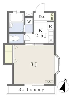 ガーベラコート【201号室】の間取り