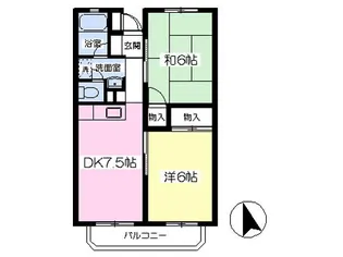 パストラル【205号室】の間取り