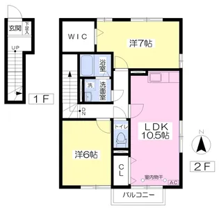 グランモア・K【201号室】の間取り