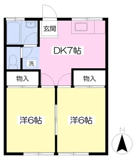 柳下ハイツ【102号室】の間取り