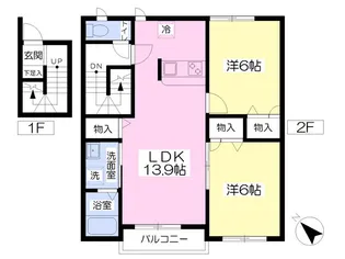 フォレスト【202号室】の間取り