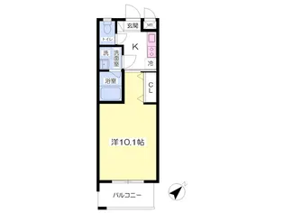 グランパパス柏中央【205号室】の間取り
