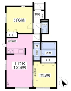 ベル エスポワールⅢ【102号室】の間取り