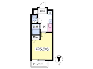 SHICATA SIX BLDG【901号室】の間取り